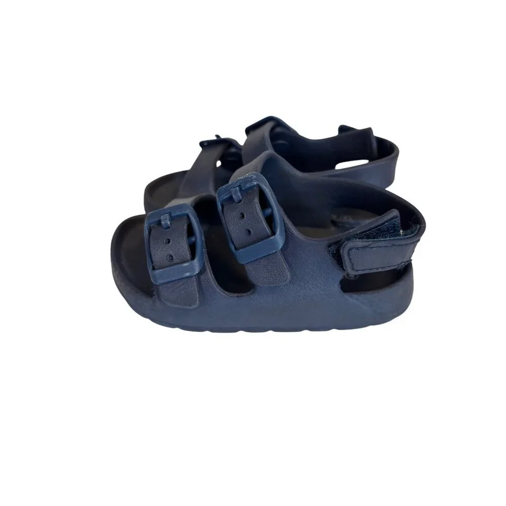 Inminpin Size 6 Toddler Navy Blue‎ Adjustable Strap Kids Sandals Buckle Design